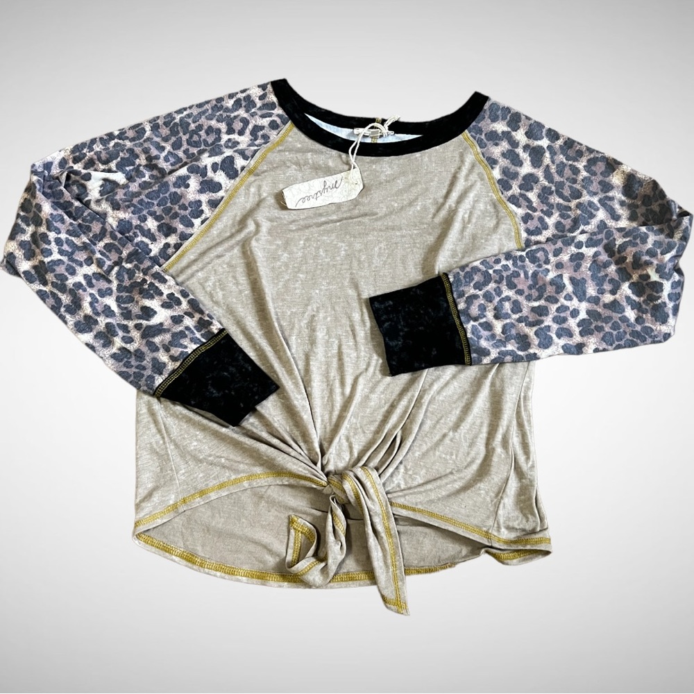 Mystree Rayon-blend Camo T-Shirt S